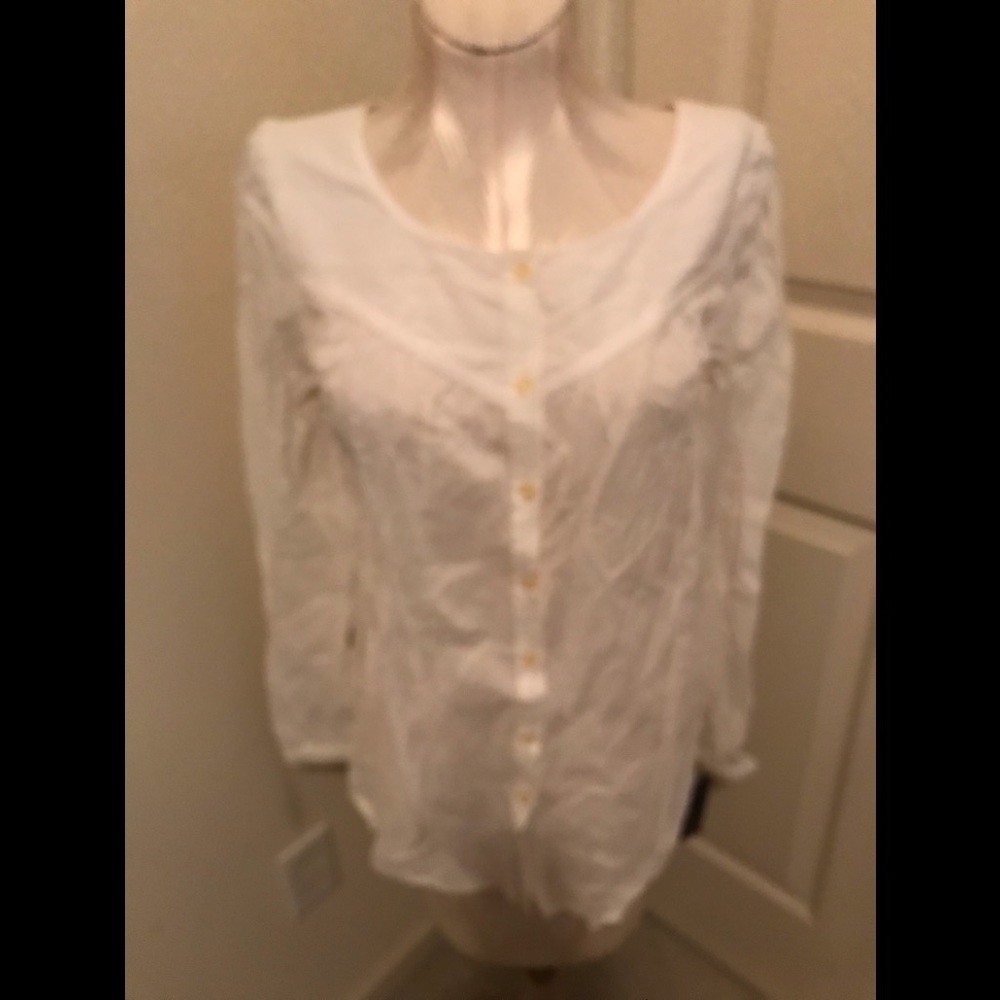 Patrick Robinson for Target blouse/tunic nwt white M print ad item